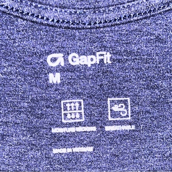 GapFit Navy/Purple Jersey Cotton Long-Legged Bodysuit - Size Medium - Picture 3 of 9